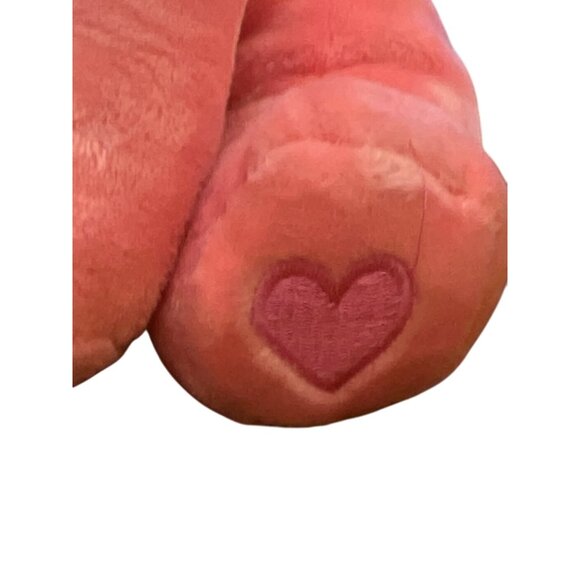 Dan Dee Pink Cat Kitten Plush Toy Embroidered Heart Paw Sewn Eyes Sitting 11" - Picture 3 of 5